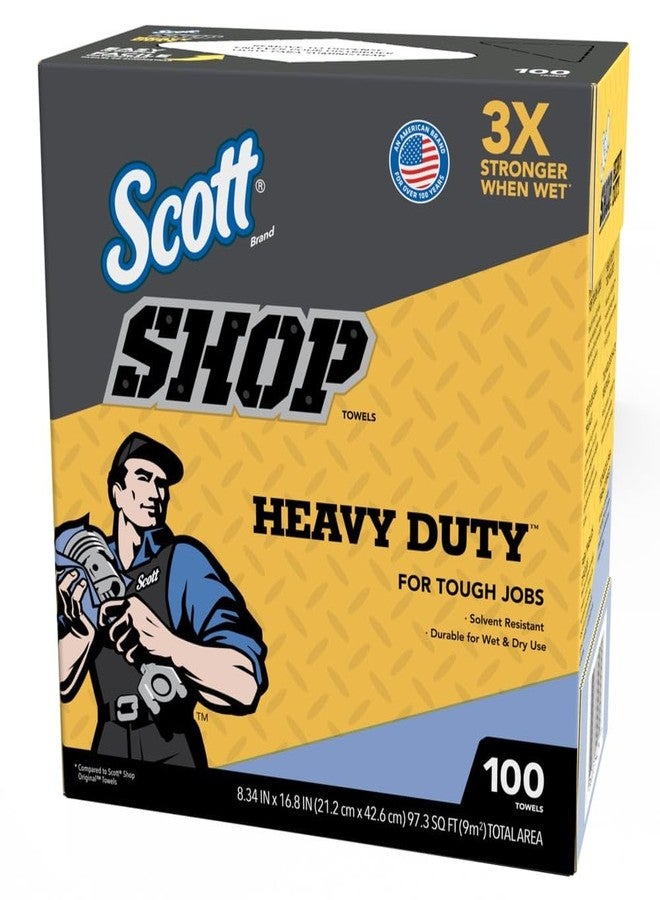 مناشف ورقية من ألياف سكوت غير المنسوجة، عرض 16.8 بوصة × طول 8.34 بوصة، 100 ورقة، عبوة واحدة